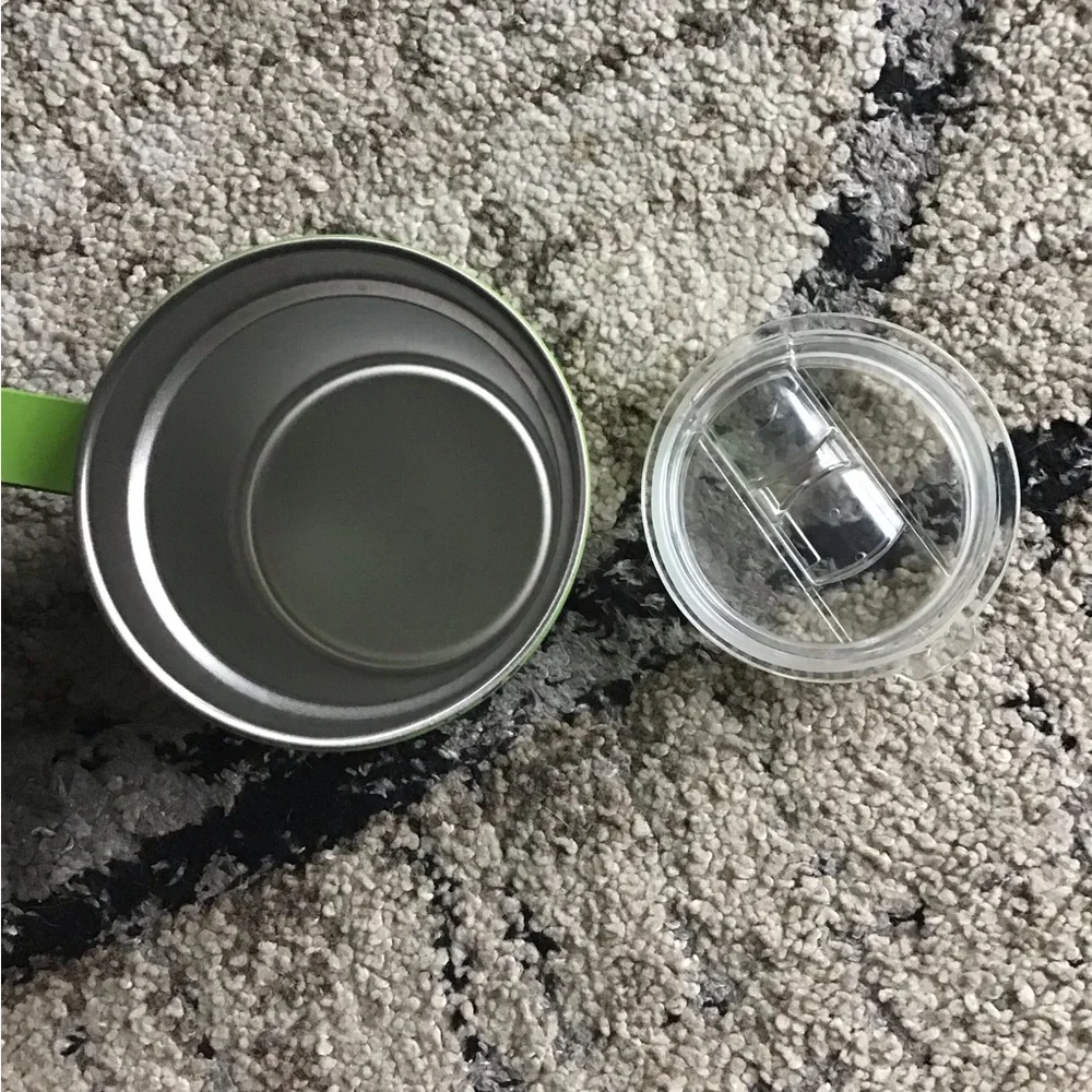 Rae Dunn TOXIC stainless steel cup with lid 12 oz